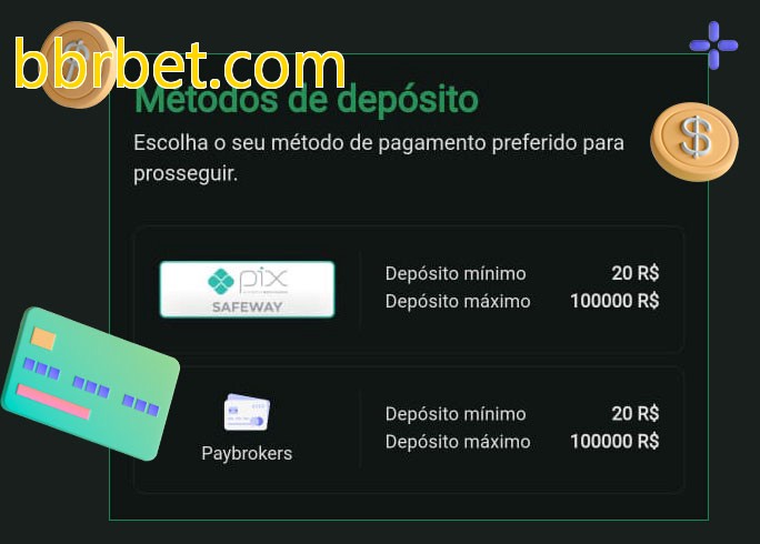 O cassino bbrbet.combet oferece uma grande variedade de métodos de pagamento